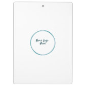 Business 企業の Company Logoブランド クリップボード (裏面)