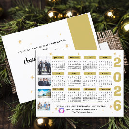 Business 企業の Starsカレンダー会社のロゴ シーズンポストカード