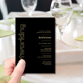 Business 企業の Tech Networkのミニマルイベント 招待状