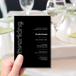 Business 企業の Tech Networkのミニマルイベント 招待状