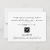 Business 企業の Thank You金ゴールドブラック |ロゴの追加 (裏面)