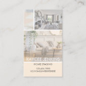 BUSINESS、実在Estate Business Card、Agent、Home 名刺 (正面)