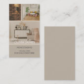 BUSINESS、実在Estate Business Card、Agent、Home 名刺 (正面/裏面)