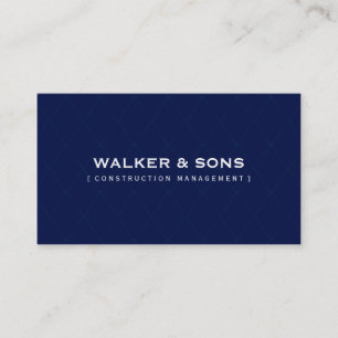 BUSINESS 男らし CARD ::単頭が切れる navy blue 名刺
