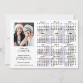 Business 2025カレンダーミニマリストシルバーグリッター シーズンカード (正面)