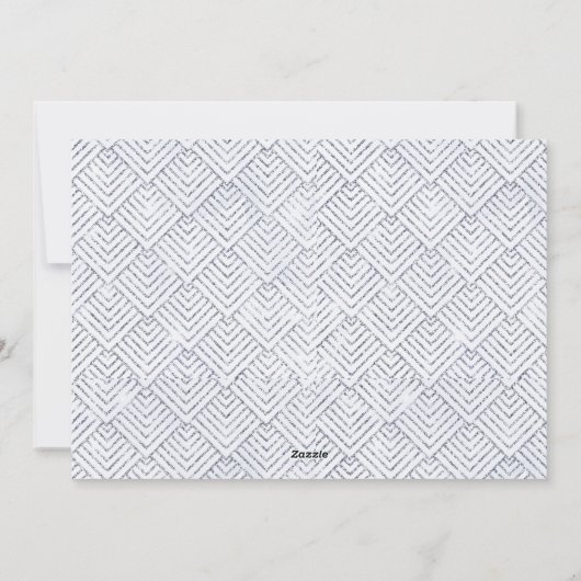 Business 2025カレンダーミニマリストシルバーグリッター シーズンカード (裏面)