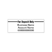 Business & Account Name For Deposit Only セルフインキングスタンプ (デザイン)