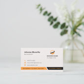 Business Accountantロゴ |ミニマルモダンリスト 名刺 (スタンド正面)