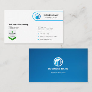 Business Accountantロゴ ミニマルモダン主義 名刺