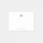 Business Addパーソナライズされた Logoミニマルモダンリスト ポストイット (正面)