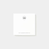 Business Addパーソナライズされた Logoミニマルモダンリスト ポストイット (正面)