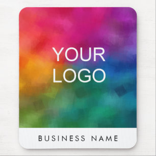 Business Add Your Company Business Logo Vertical マウスパッド
