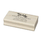 Business Address | Botanical Logo Business ラバースタンプ (スタンプ)