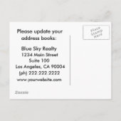 Business Address Changeを移カスタム動する 案内ポストカード (裏面)