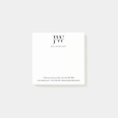 Business Address Monogram Real Estate Business ポストイット (正面)