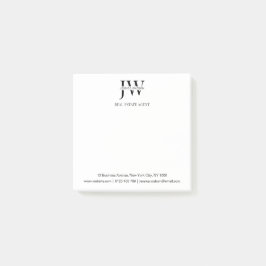 Business Address Monogram Real Estate Business ポストイット