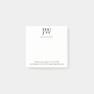 Business Address Monogram Real Estate Business ポストイット