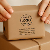 Business Address Rubber Stamp | Logo Branded ラバースタンプ