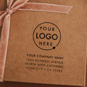Business Address Rubber Stamp | Logo Branded ラバースタンプ