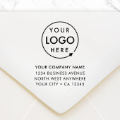 Business Address Rubber Stamp | Logo Branded ラバースタンプ