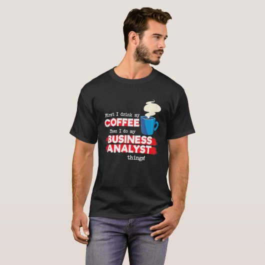 Business Analyst and Coffee  Tank Top Tシャツ (正面フル)