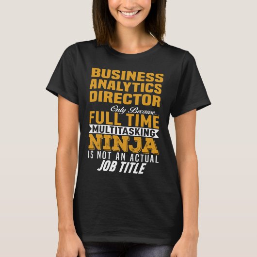 Business Analyticsディレクター Tシャツ (正面)