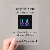 Business Artist Crafterロゴアクリルをアップロード アクリル招待状 (インサイチュ (ポータブル))