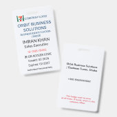 Business Badge | ID Badge – QR Logo バッジ (表裏)