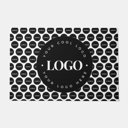 Business Big Smallカスタムロゴパターンの追加 ドアマット (正面)