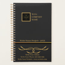 Business Blackと金ゴールド会社ロゴモノグラム