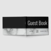 Business BlackとMarble フェイク Your Logo Here ゲストブック (全面)