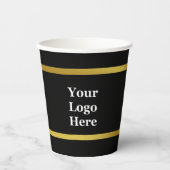Business Black and Data Your Logo Here  紙コップ (正面)