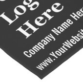 Business Black and White文字ロゴはこちら ショートテーブルランナー (コーナー)