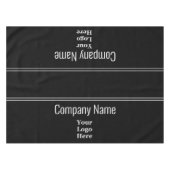 Business Black and White文字ロゴはこちら テーブルクロス (正面(横))
