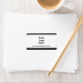 Business Black and White Logo Webサイト製品 ラベル (インサイチュ)