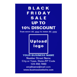 Business Black Friday Sale on Blue Photo紙 フォトプリント