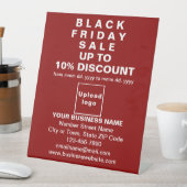 Business Black Friday Sale on Red Pedestal Sign 台座サイン (インサイチュ)