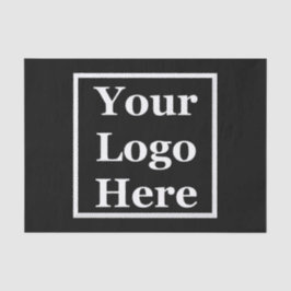 Business Black Your Logo Hereテンプレート 薄葉紙