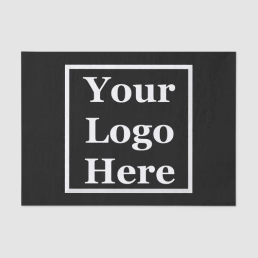 Business Black Your Logo Hereテンプレート 薄葉紙 (正面)