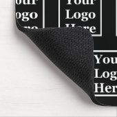 Business Black Your Logo Hereパターンテンプレート マウスパッド (コーナー)