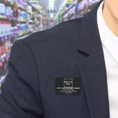 Business Brand Black Rectangle Nameタグ 名札