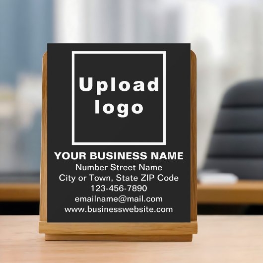 Business Brand on Black Acrylic Sign アクリルサイン