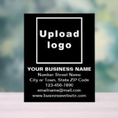 Business Brand on Black Acrylic Sign アクリルサイン (ニュートラル)