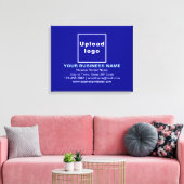 Business Brand on Blue Rectangle Canvas Print キャンバスプリント (インサイチュ (リビング))