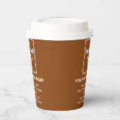 Business Brand on Brown紙カップ 紙コップ (左)