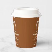 Business Brand on Brown紙カップ 紙コップ (右)