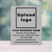 Business Brand on Gray Acrylic Sign アクリルサイン (ニュートラル)