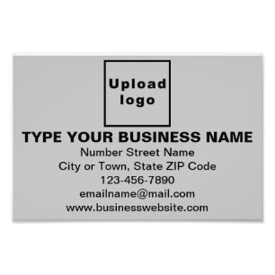 Business Brand on Gray Rectangleフォトプリント フォトプリント