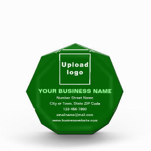 Business Brand on Green Octagon Shape Photo Block フォトブロック