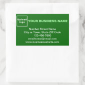 Business Brand on Green Rectangleステッカー 長方形シール (バッグ)